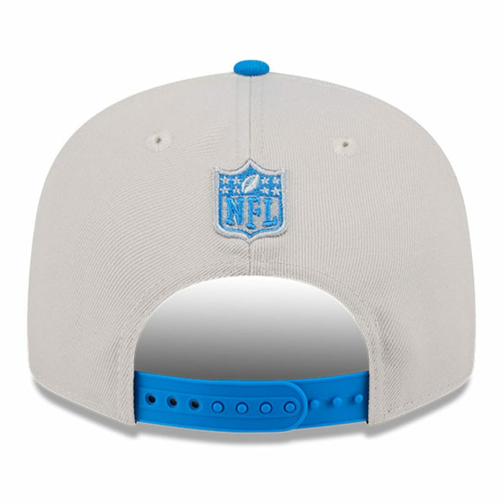 Detroit Lions New Era 2024 Sideline Historic 9FIFTY Snapback Hat Stone/Blue