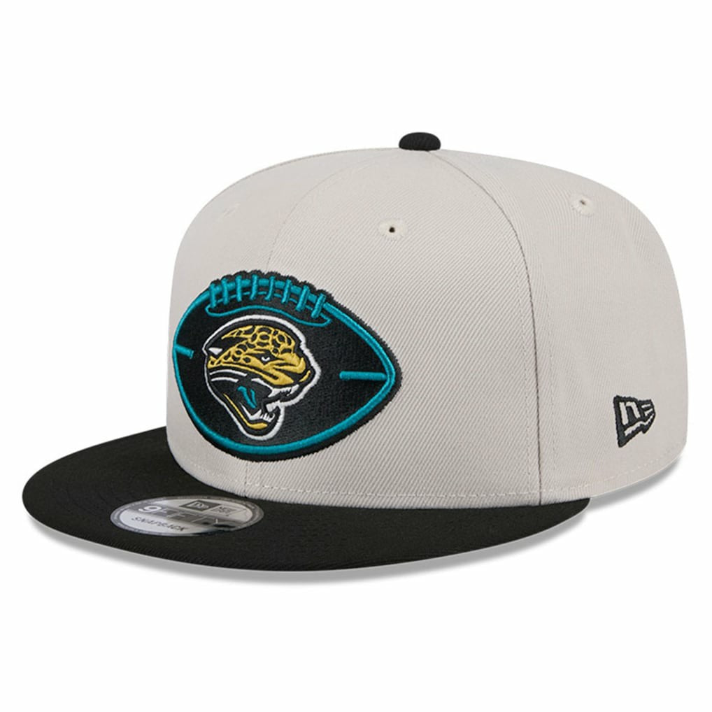 Jacksonville Jaguars New Era 2024 Sideline Historic 9FIFTY Snapback Hat Stone/Black
