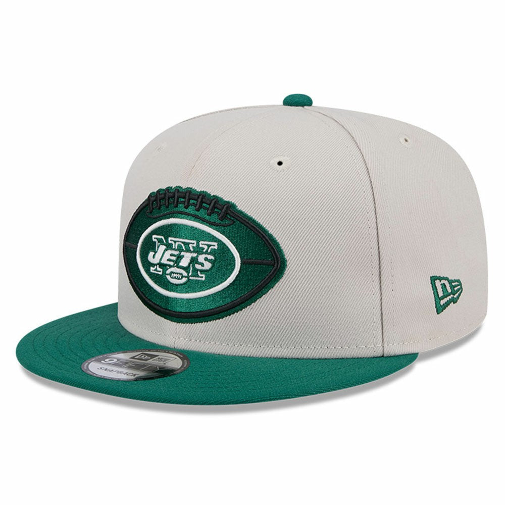 New York Jets New Era 2024 Sideline Historic 9FIFTY Snapback Hat Stone/Green