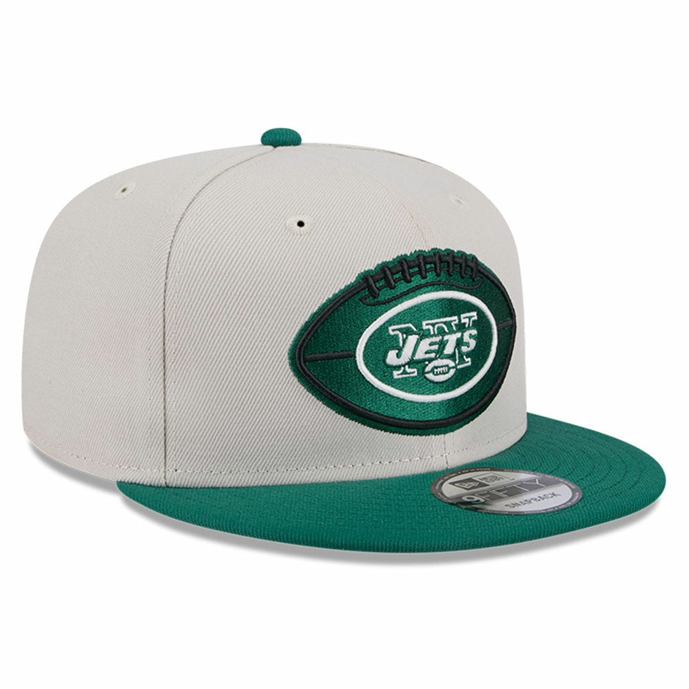 New York Jets New Era 2024 Sideline Historic 9FIFTY Snapback Hat Stone/Green