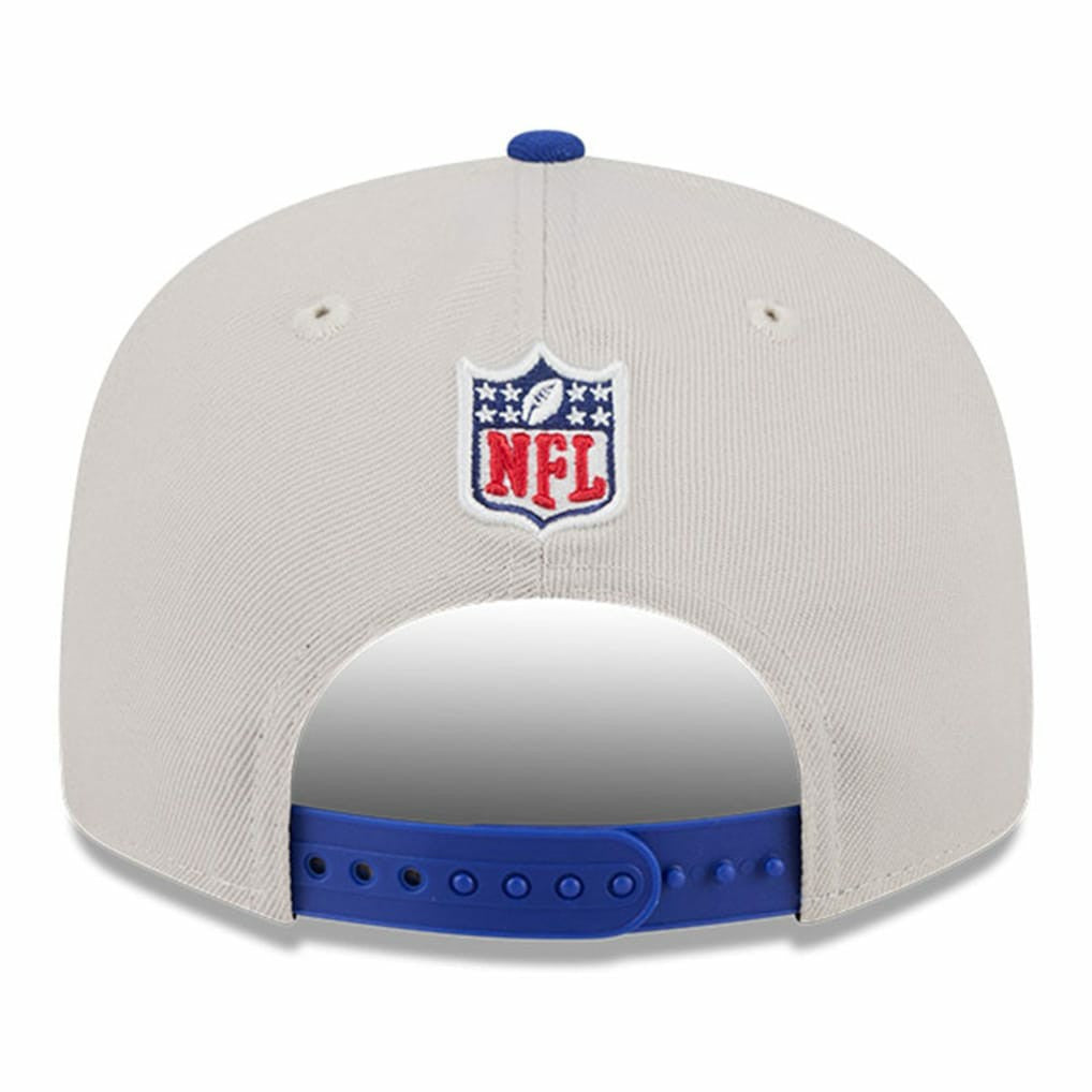 Buffalo Bills New Era 2024 Sideline Historic 9FIFTY Snapback Hat Stone/Royal