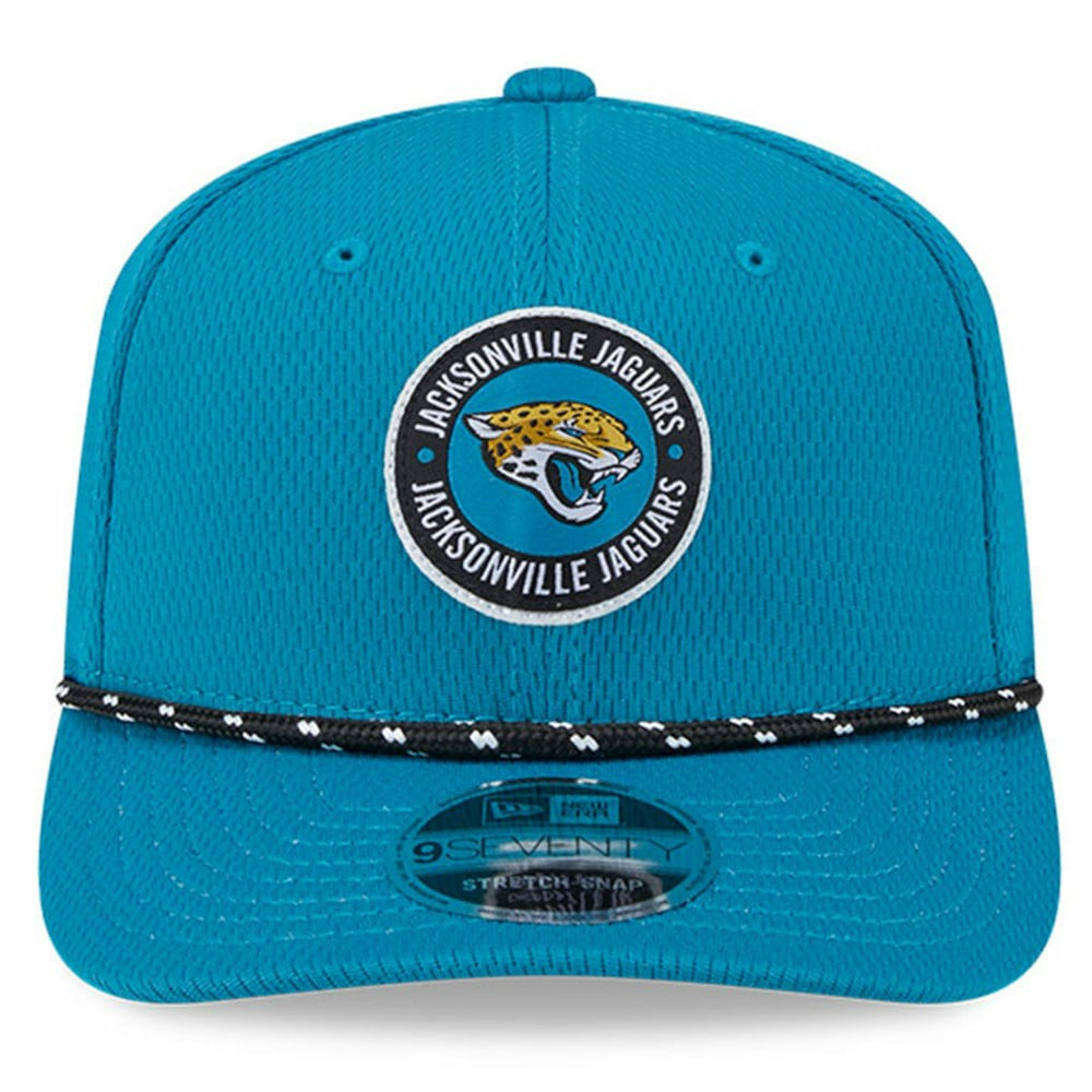 Jacksonville Jaguars New Era 2024 Sideline 9SEVENTY Stretch-Snap Hat Teal
