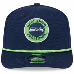 Seattle Seahawks New Era 2024 Sideline 9SEVENTY Stretch-Snap Hat College Navy