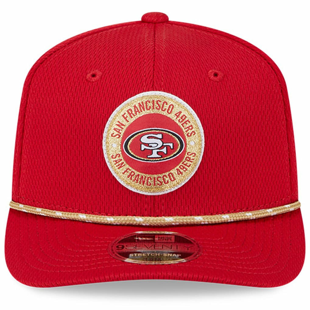 San Francisco 49ers New Era 2024 Sideline 9SEVENTY Stretch-Snap Hat Scarlet