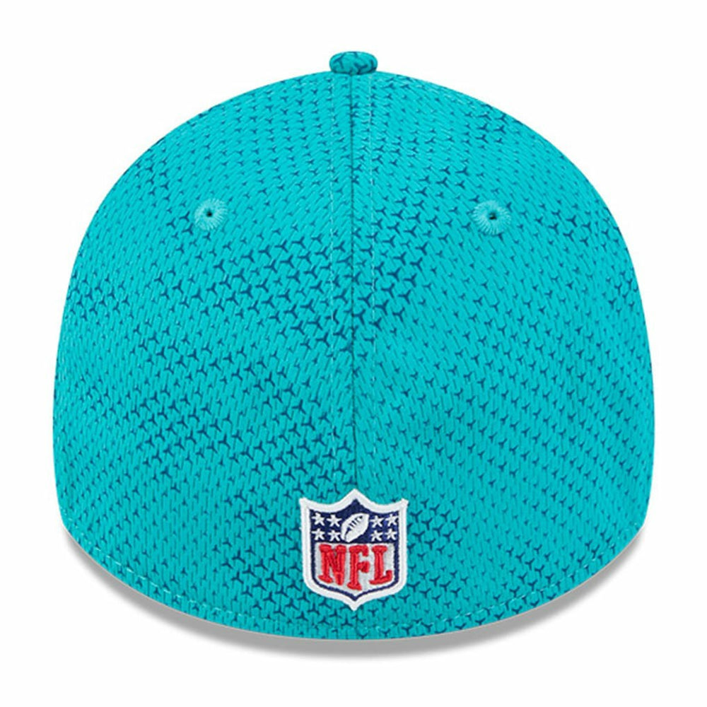 Miami Dolphins New Era 2024 Sideline 39THIRTY Flex Hat Aqua