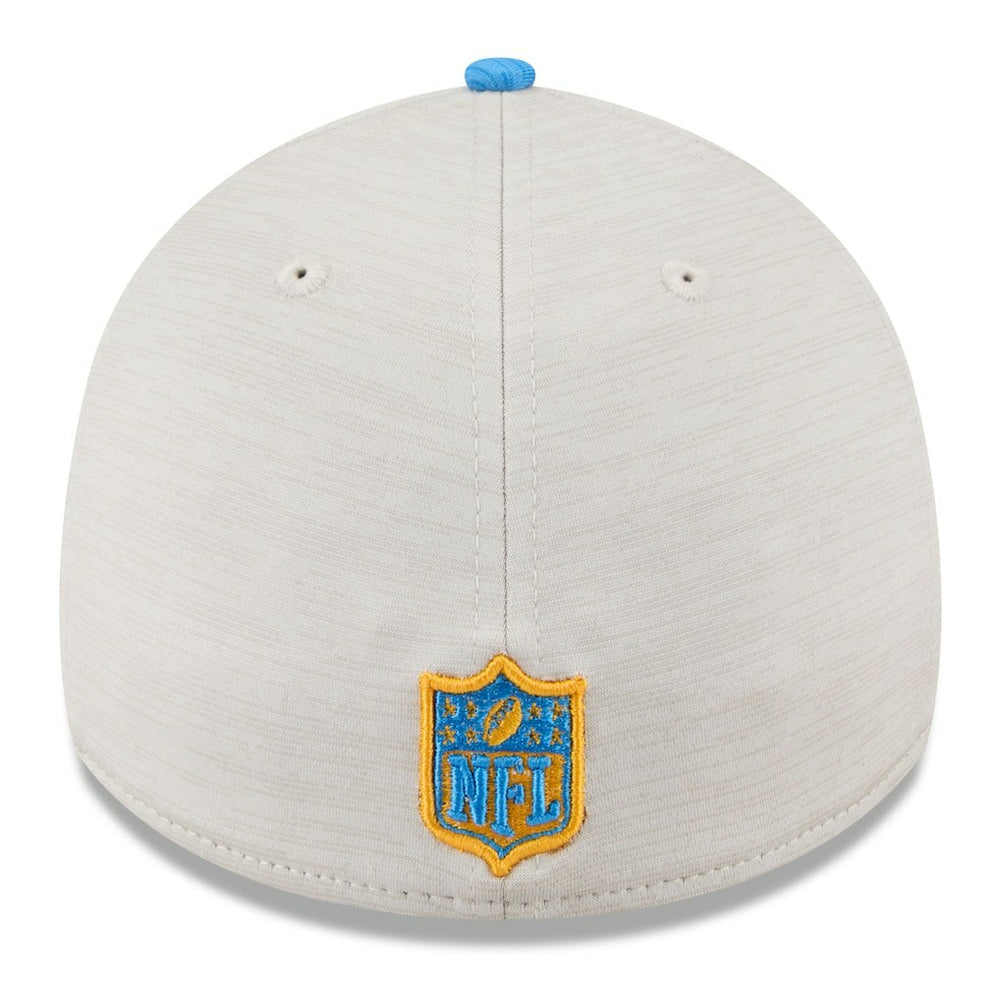 Los Angeles Chargers New Era 2024 Sideline Historic 39THIRTY Flex Hat Stone/Blue
