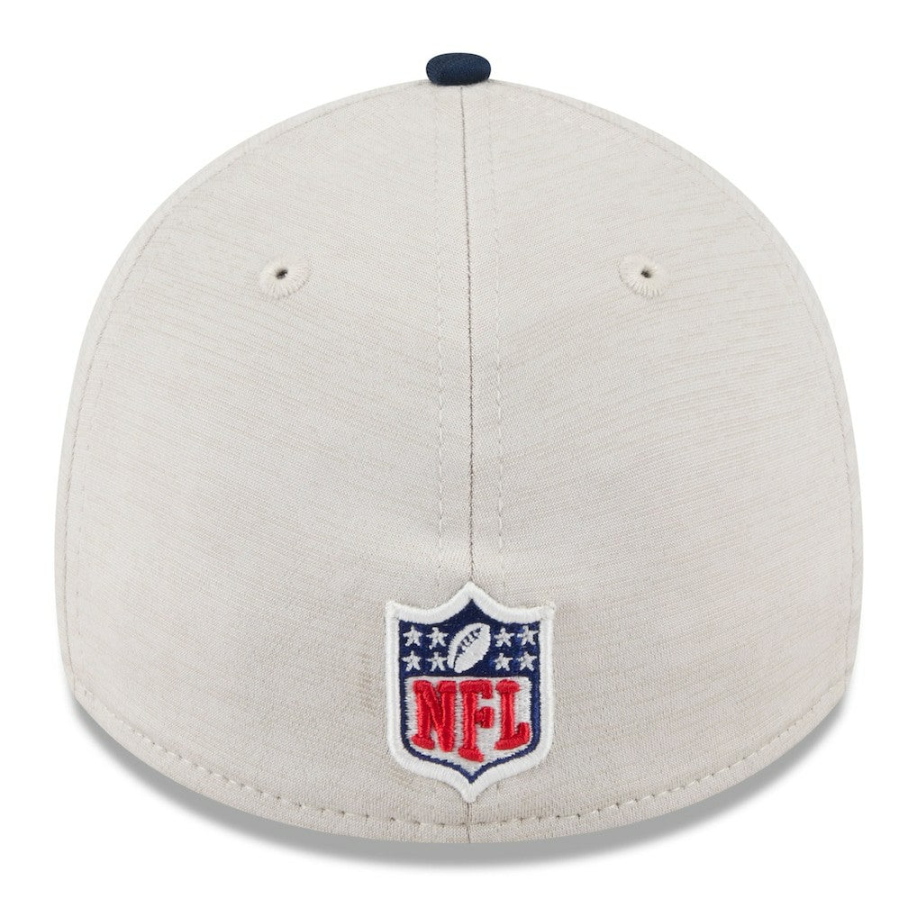 Dallas Cowboys New Era 2024 Sideline Historic 39THIRTY Flex Hat Stone/Navy