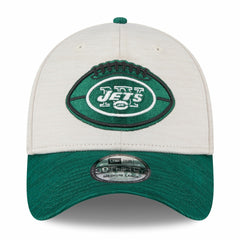 New York Jets New Era 2024 Sideline Historic 39THIRTY Flex Hat Stone/Green