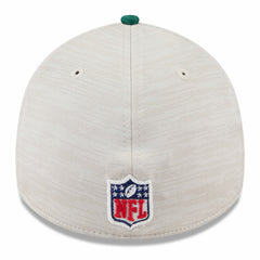 New York Jets New Era 2024 Sideline Historic 39THIRTY Flex Hat Stone/Green