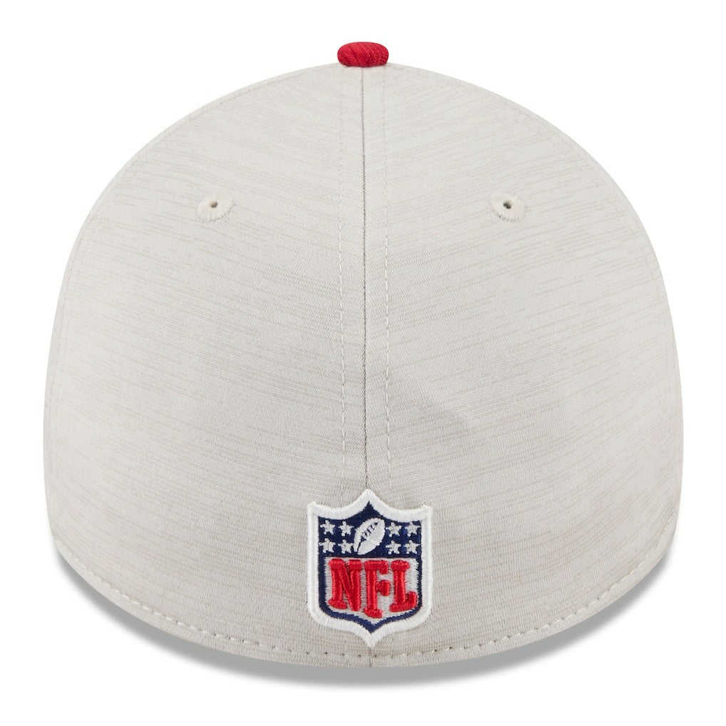 San Francisco 49ers New Era 2024 Sideline Historic 39THIRTY Flex Hat Stone/Scarlet