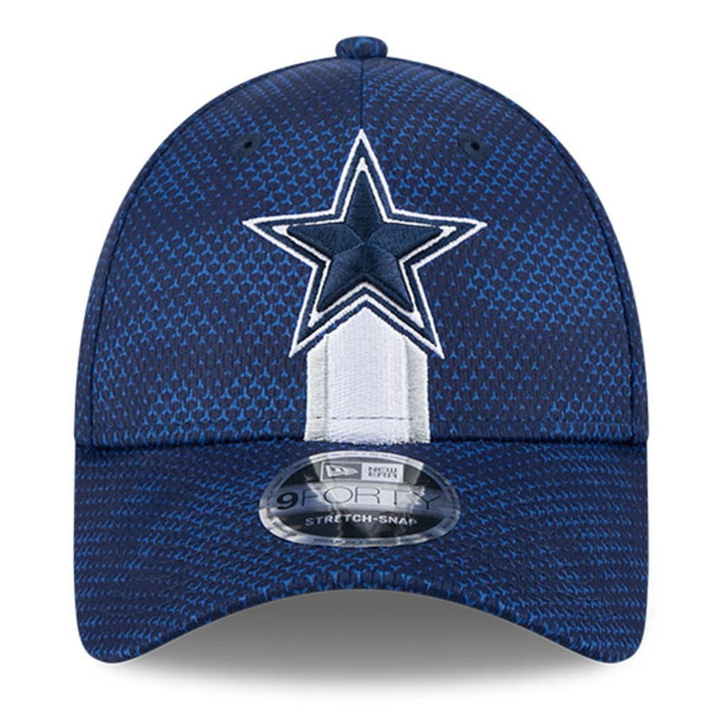 Dallas Cowboys New Era 2024 Sideline 9FORTY Stretch-Snap Hat Navy
