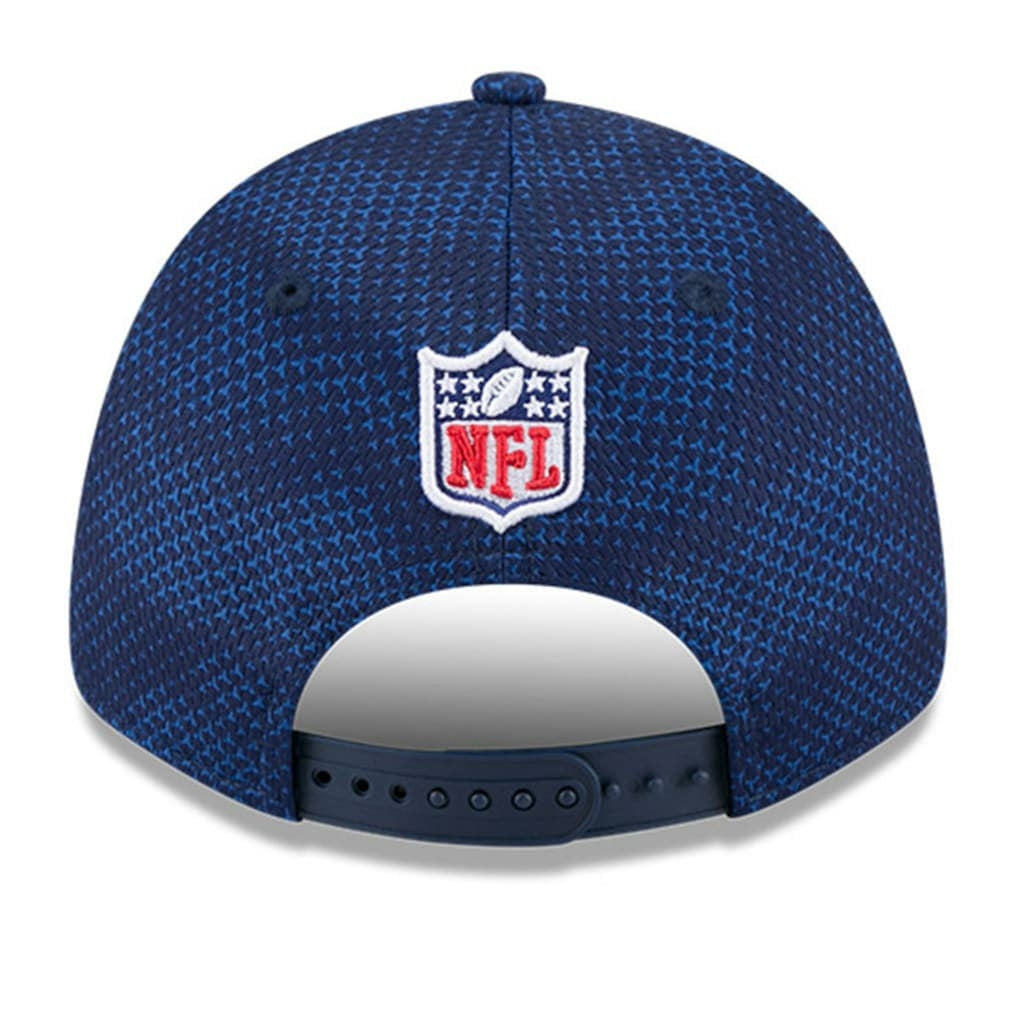 Dallas Cowboys New Era 2024 Sideline 9FORTY Stretch-Snap Hat Navy