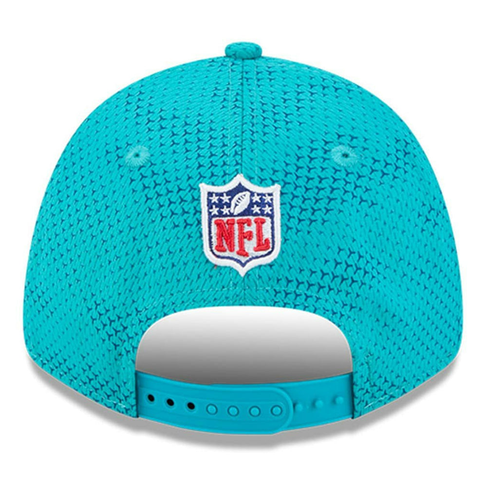 Miami Dolphins New Era 2024 Sideline 9FORTY Stretch-Snap Hat Aqua