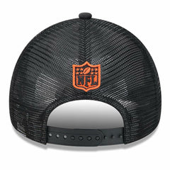 Cincinnati Bengals New Era 2024 Sideline Historic 9FORTY A-Frame Trucker Adjustable Hat Stone/Black
