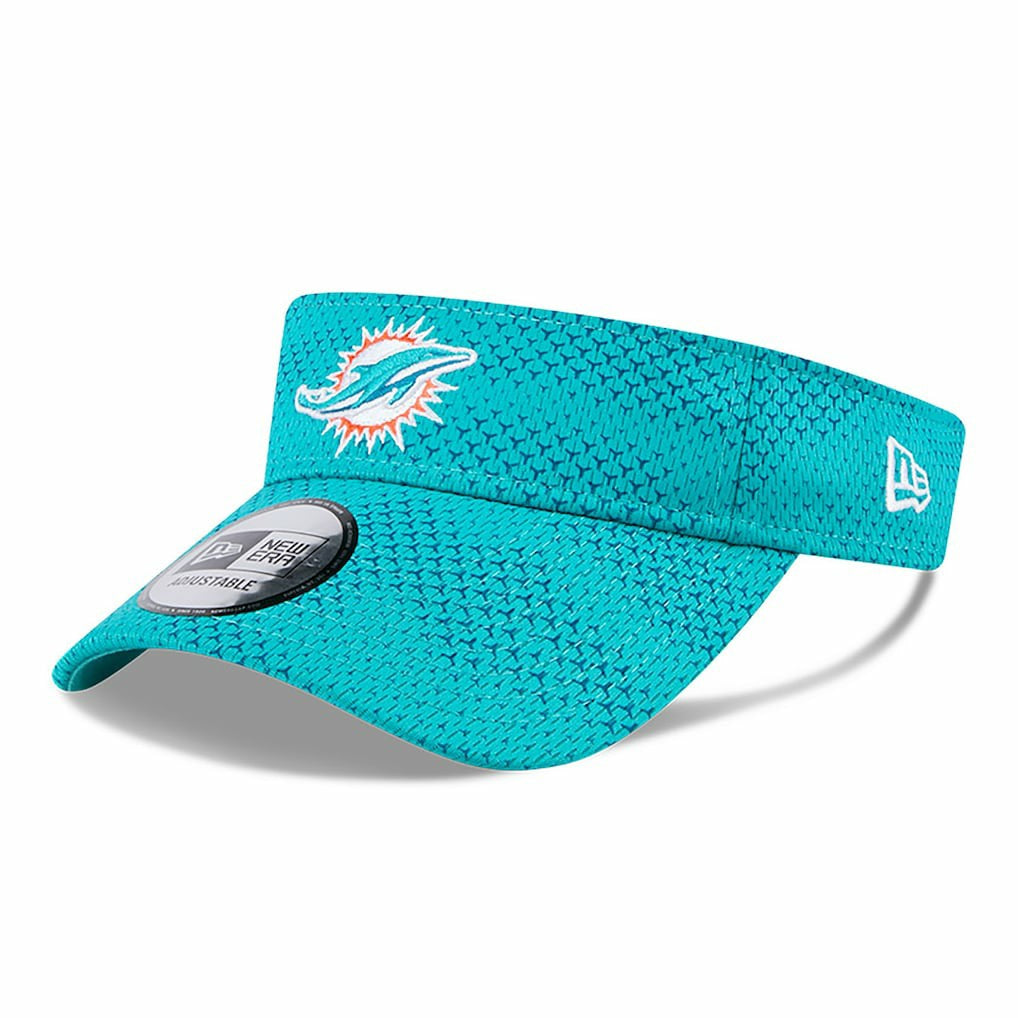 Miami Dolphins New Era 2024 Sideline Visor Aqua