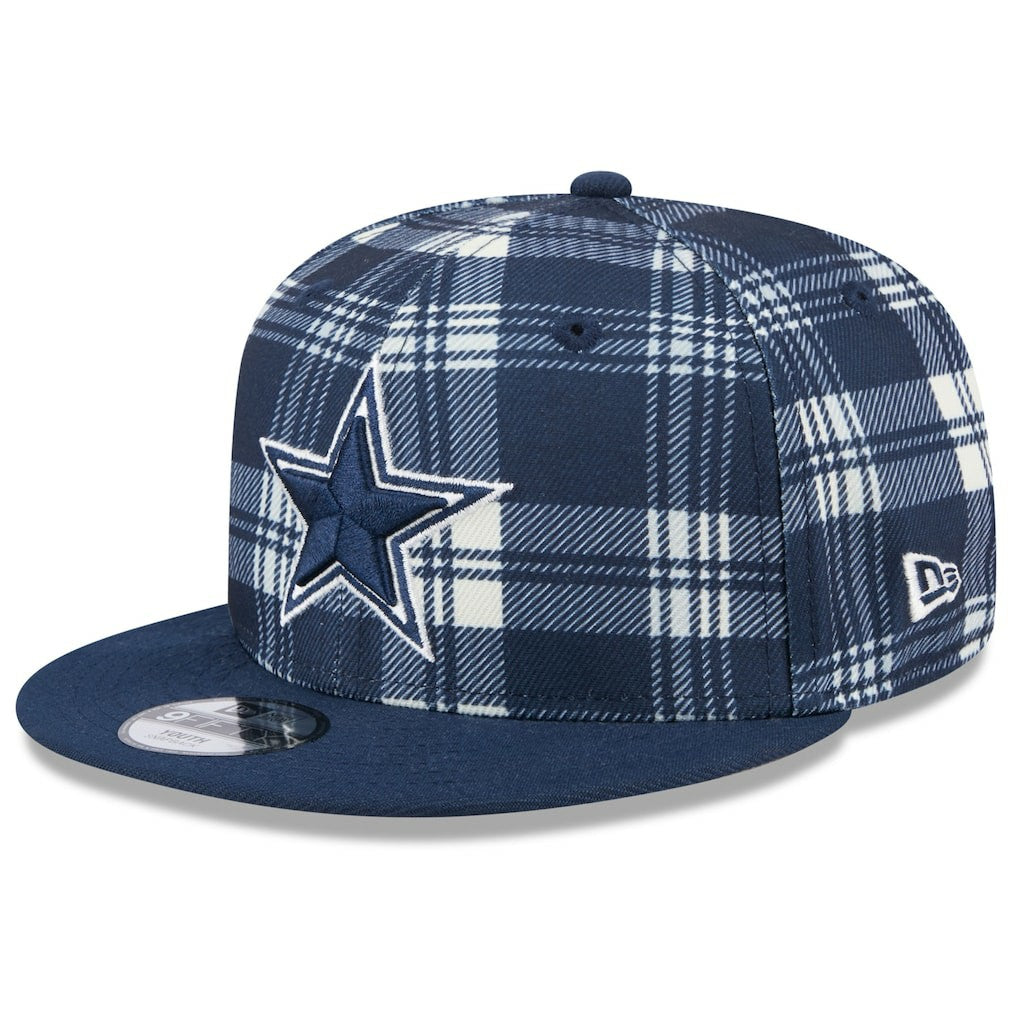 Dallas Cowboys New Era Youth 2024 Sideline Statement 9FIFTY Snapback Hat Navy