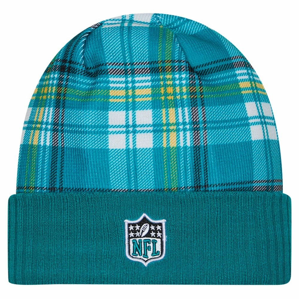 Jacksonville Jaguars New Era Sideline Statement Cuffed Knit Hat Teal