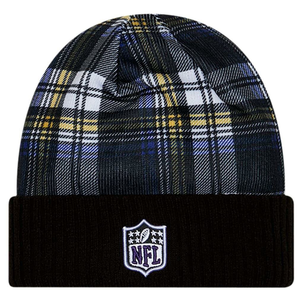 Baltimore Ravens New Era Sideline Statement Cuffed Knit Hat Black