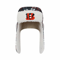 Cincinnati Bengals New Era Sideline Plaid Sherpa Trapper Hat Black
