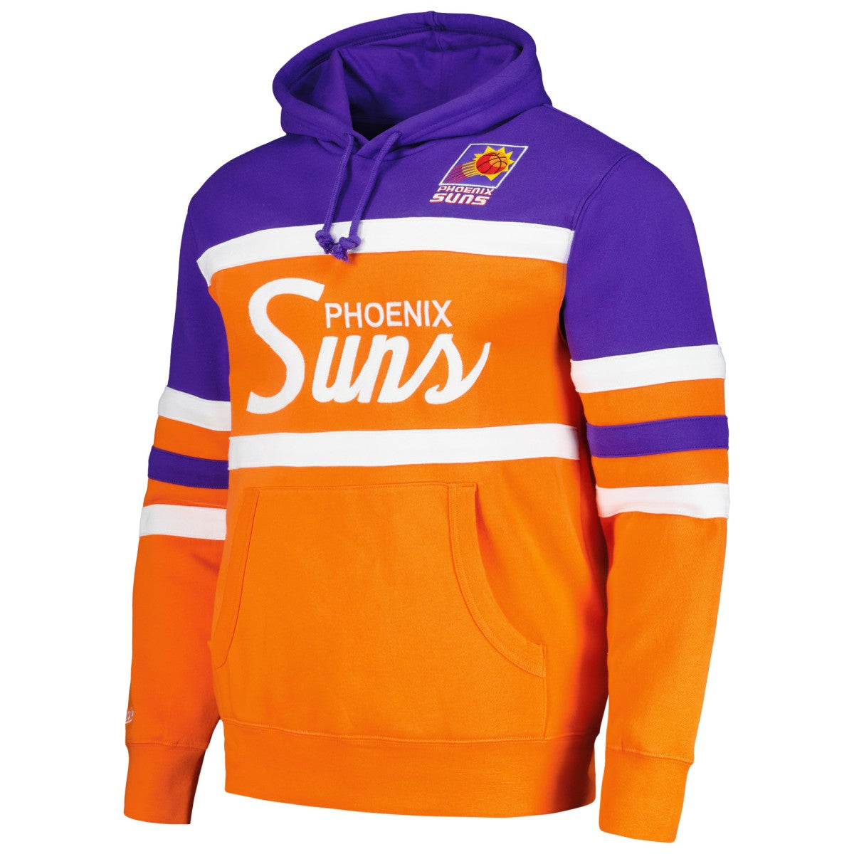 Phoenix Suns Head Coach Pullover Hoodie Orange/Purple | Mitchell & Ness outlet