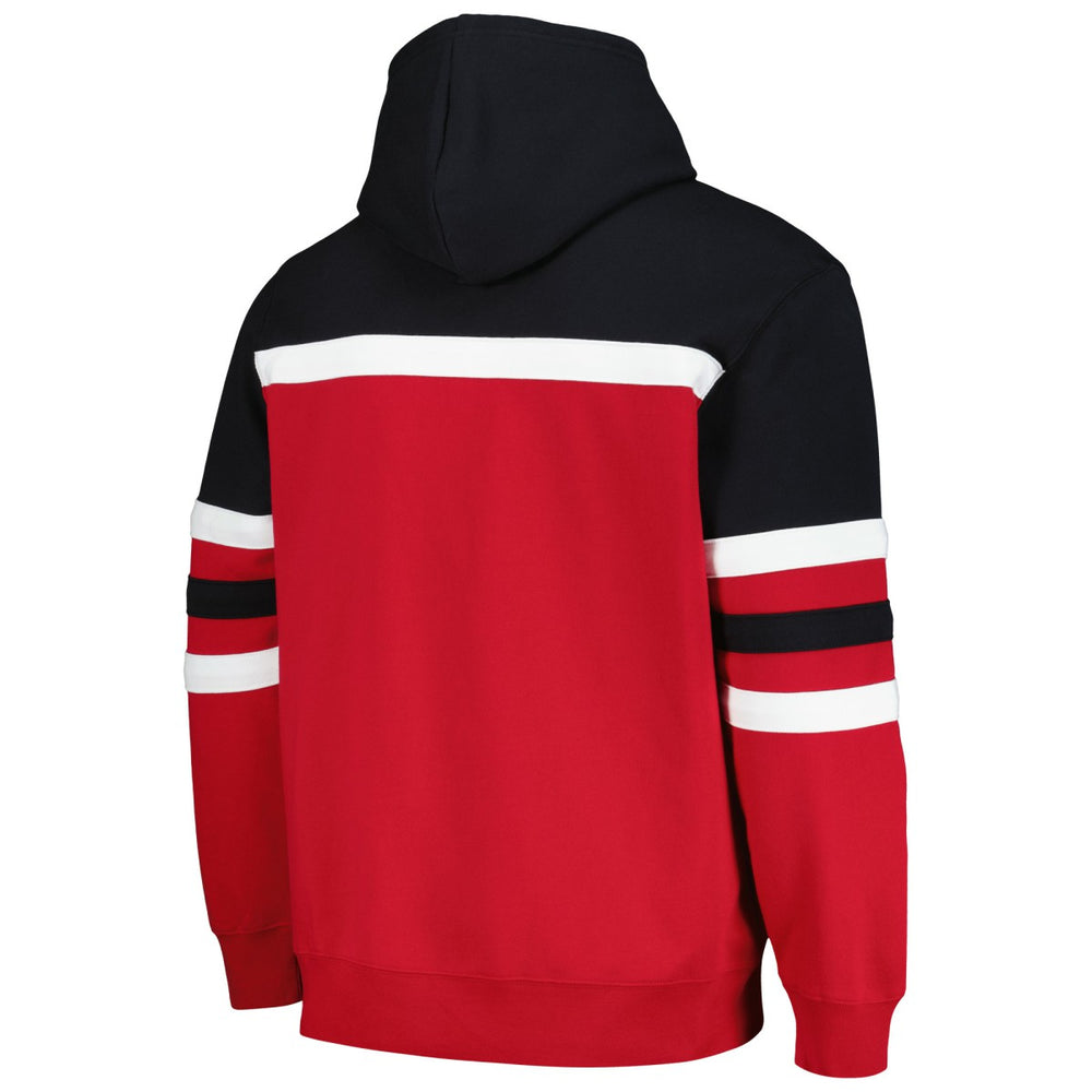 Portland Trail Blazers Head Coach Pullover Hoodie Red/Black | Mitchell & Ness discount