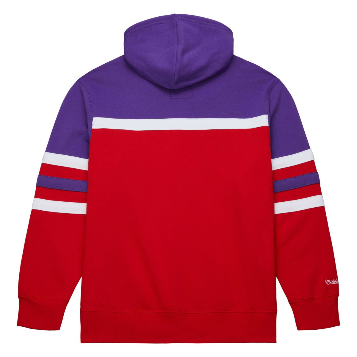 Toronto Raptors Head Coach Pullover Hoodie Red/Purple | Mitchell & Ness US