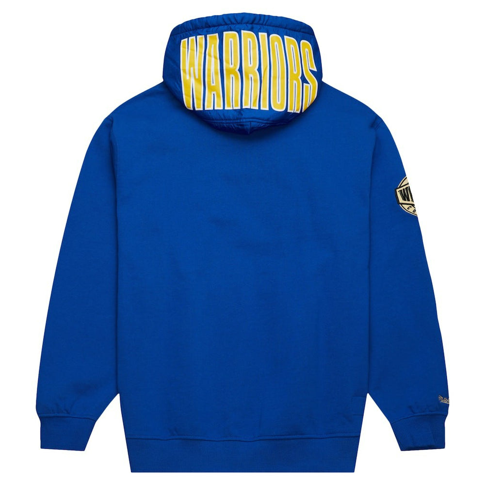 Golden State Warriors Team OG 2.0 Vintage Logo Fleece Pullover Hoodie for sale Royal | Mitchell & Ness outlet