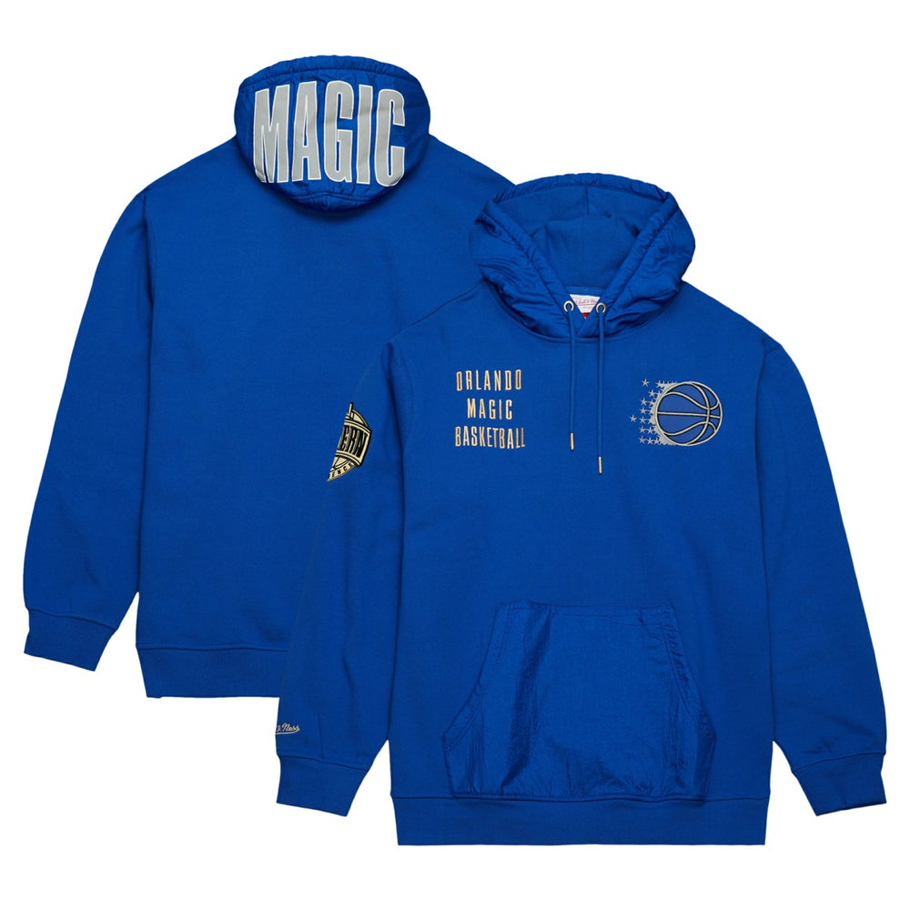 Orlando Magic Team OG 2.0 Vintage Logo Fleece Pullover Hoodie Blue | Mitchell & Ness Near Me