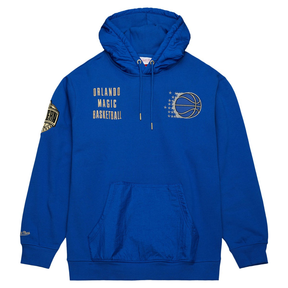 Orlando Magic Team OG 2.0 Vintage Logo Fleece Pullover Hoodie Blue | Mitchell & Ness Near Me