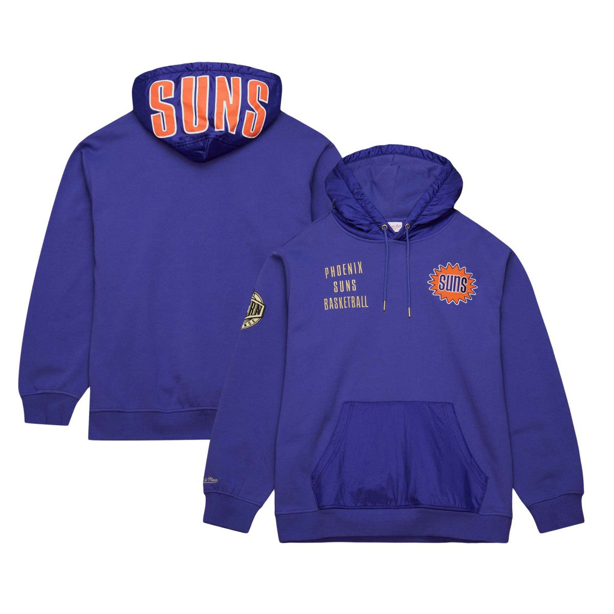 Phoenix Suns Team OG 2.0 Vintage Logo Fleece Pullover Hoodie Purple | Mitchell & Ness online