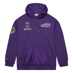 Utah Jazz Team OG 2.0 Vintage Logo Fleece Pullover Hoodie Purple | Mitchell & Ness discount