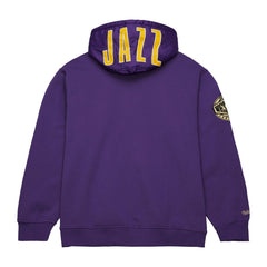 Utah Jazz Team OG 2.0 Vintage Logo Fleece Pullover Hoodie Purple | Mitchell & Ness discount