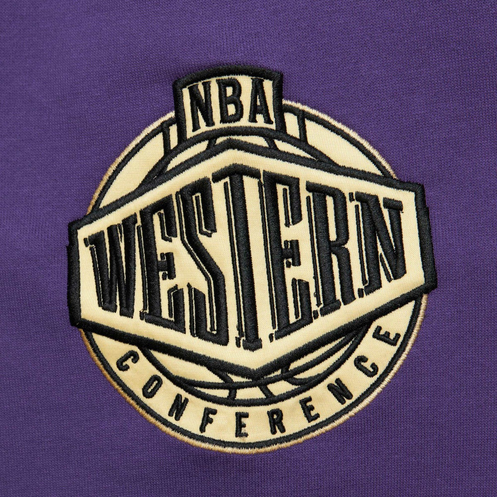 Utah Jazz Team OG 2.0 Vintage Logo Fleece Pullover Hoodie Purple | Mitchell & Ness discount