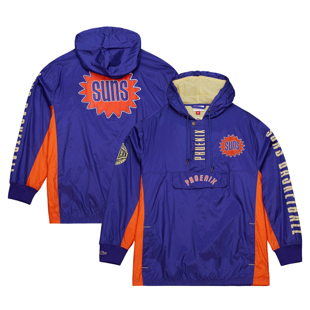 Phoenix Suns Team OG 2.0 Vintage Logo Anorak Windbreaker Quarter-Zip Jacket Purple | Mitchell & Ness online