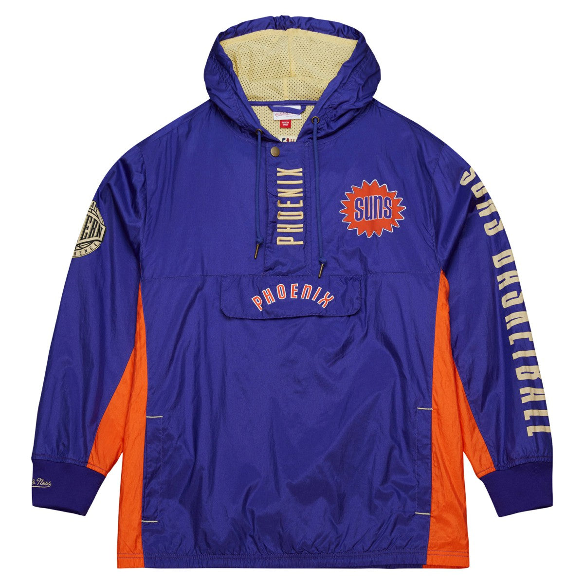 Phoenix Suns Team OG 2.0 Vintage Logo Anorak Windbreaker Quarter-Zip Jacket Purple | Mitchell & Ness online