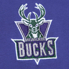 Milwaukee Bucks Hardwood Classics Team OG 2.0 Premium Vintage Logo T-Shirt Purple | Mitchell & Ness US