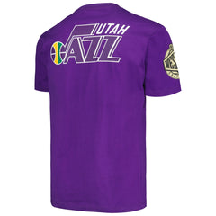 Utah Jazz Hardwood Classics Team OG 2.0 Premium Vintage Logo T-Shirt Purple | Mitchell & Ness outlet