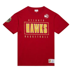 Atlanta Hawks Hardwood Classics Team OG 2.0 Premium Vintage Logo T-Shirt Red | Mitchell & Ness outlet