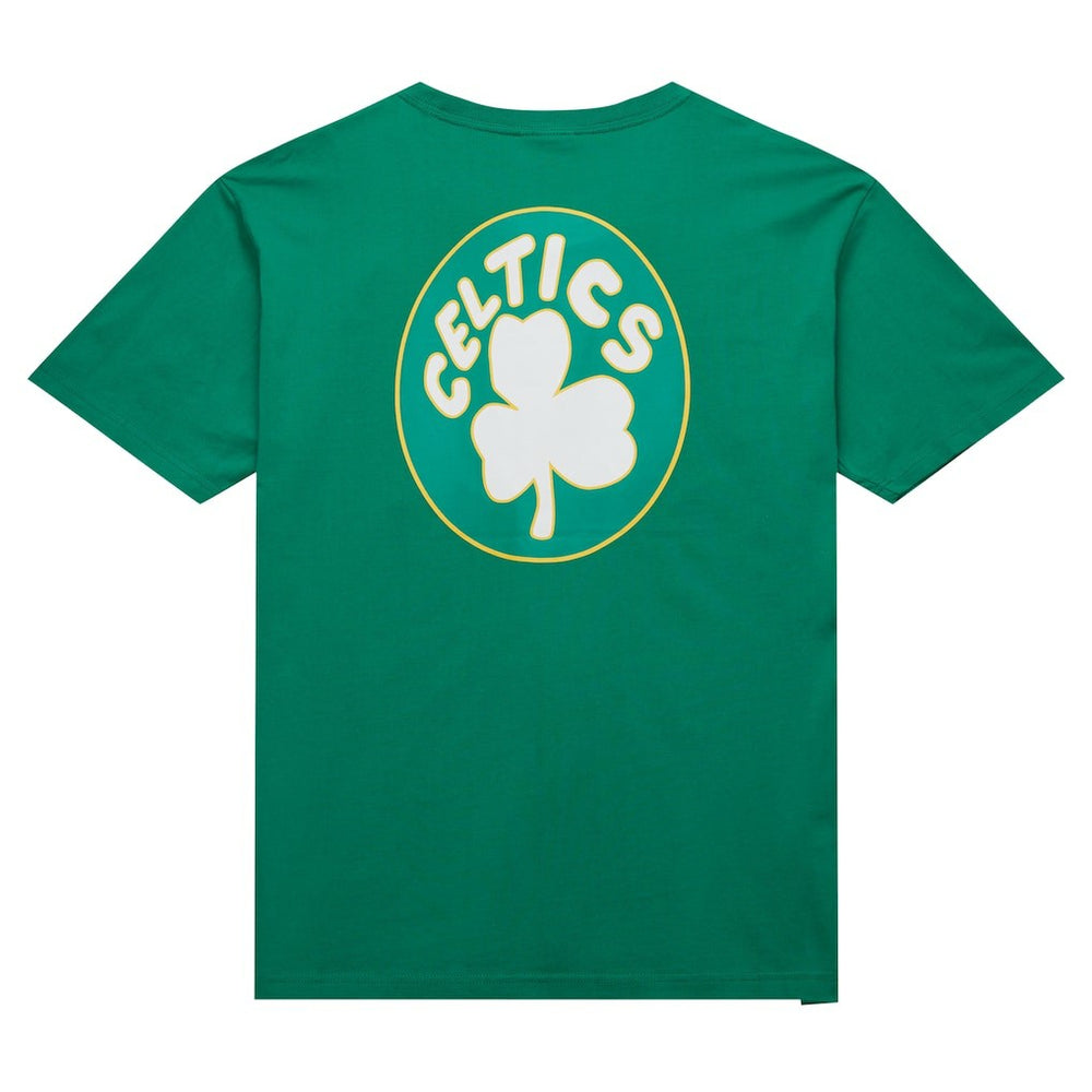 Boston Celtics Hardwood Classics Team OG 2.0 Premium Vintage Logo T-Shirt Kelly Green | Mitchell & Ness