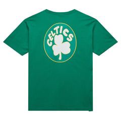 Boston Celtics Hardwood Classics Team OG 2.0 Premium Vintage Logo T-Shirt Kelly Green | Mitchell & Ness
