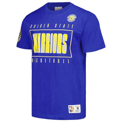 Golden State Warriors Hardwood Classics Team OG 2.0 Premium Vintage Logo T-Shirt for sale Royal | Mitchell & Ness US