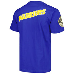 Golden State Warriors Hardwood Classics Team OG 2.0 Premium Vintage Logo T-Shirt for sale Royal | Mitchell & Ness US