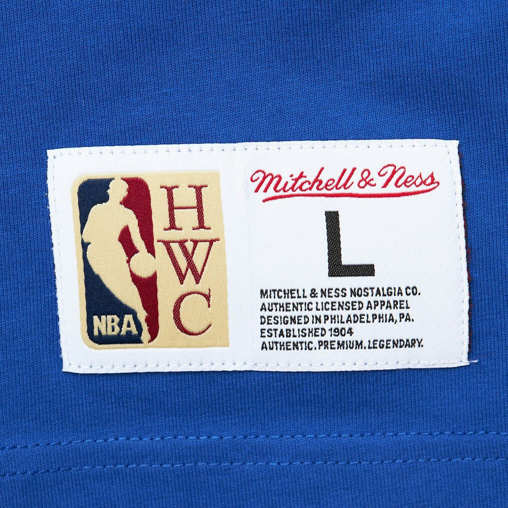 Golden State Warriors Hardwood Classics Team OG 2.0 Premium Vintage Logo T-Shirt for sale Royal | Mitchell & Ness US