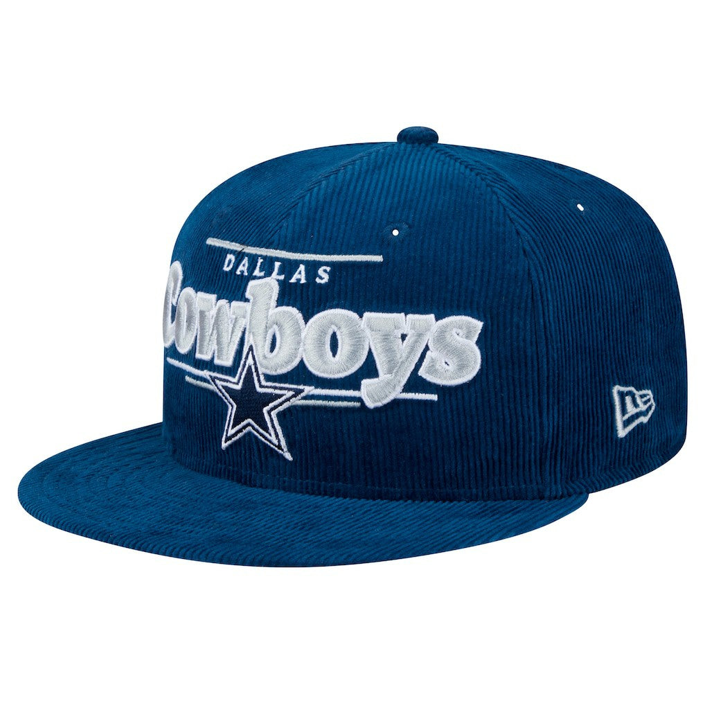 Dallas Cowboys New Era Display Corduroy 9FIFTY Snapback Hat Navy
