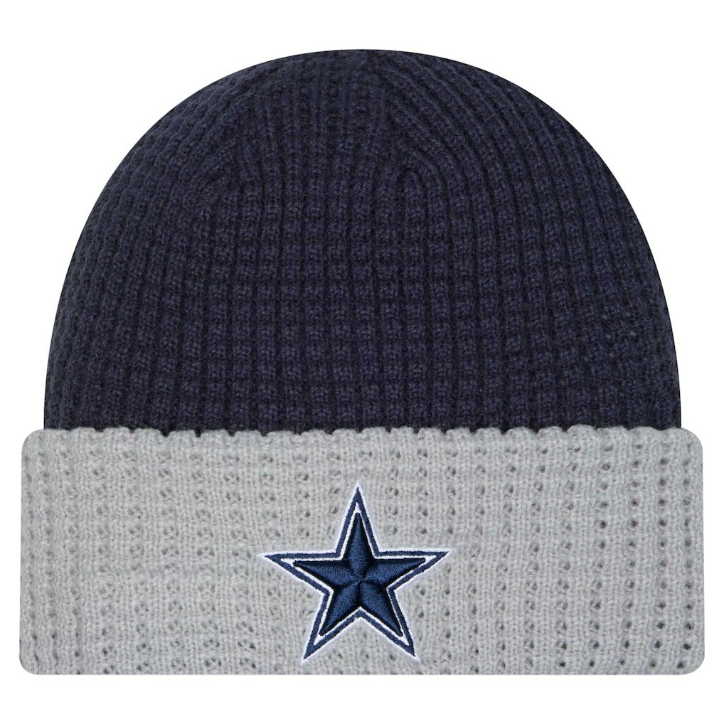 Dallas Cowboys New Era Waffled Cuffed Knit Hat Navy