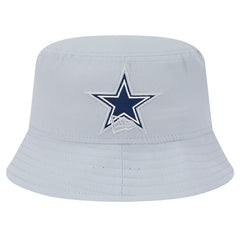 Dallas Cowboys New Era Helmet Bucket Hat Gray