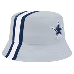 Dallas Cowboys New Era Helmet Bucket Hat Gray