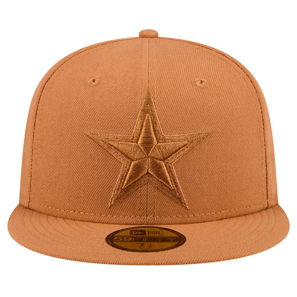 Dallas Cowboys New Era Tonal Color Pack 59FIFTY Fitted Hat Brown