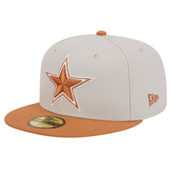 Dallas Cowboys New Era Two-Tone Color Pack 59FIFTY Fitted Hat Stone/Brown