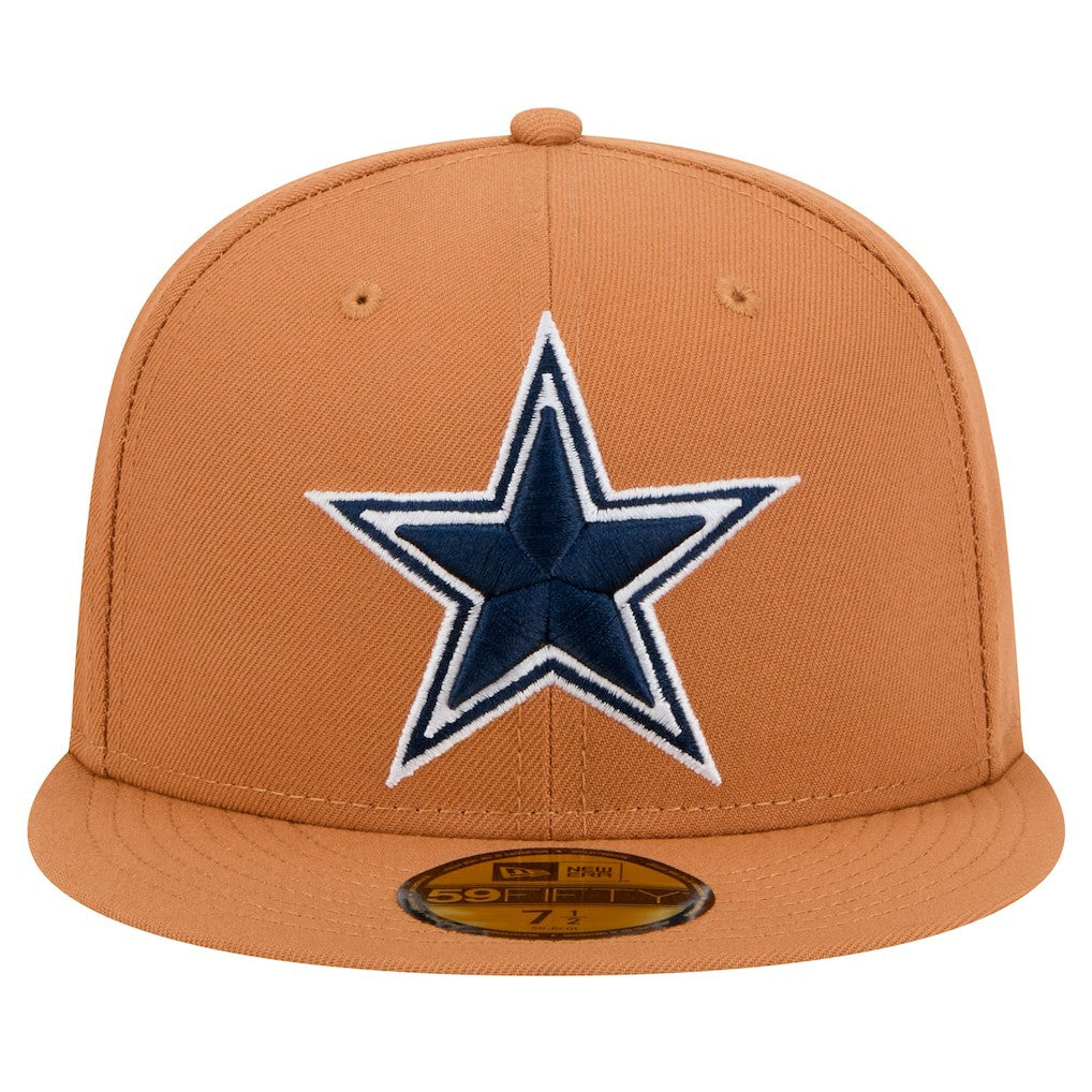 Dallas Cowboys New Era Color Pack Side Patch 59FIFTY Fitted Hat Brown